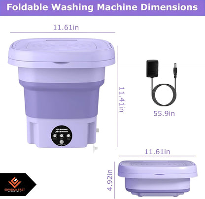 Foldable Washing Machine with Dryer – Quick, Easy, and Portable